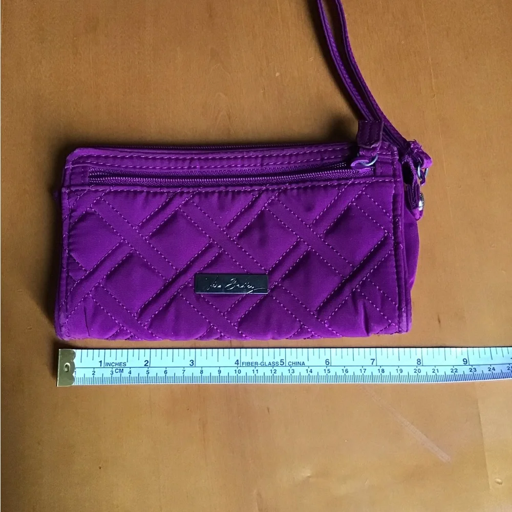 Vera Bradley Purple Quilted Wristlet